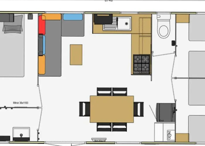 Mobil Confortable Avec Terrasse à - Api-1-52-1067 *